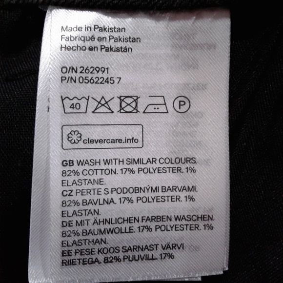 H&M Skinny High Waist Dark Gray Jeans - Picture 6 of 6